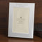 Brushed silver two tone engraved 4 x 6 picture frame-Personalized Gifts By Type-JadeMoghul Inc.