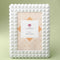 Brushed white Geometric Pyramid 4 x 6 frame-Personalized Gifts By Type-JadeMoghul Inc.