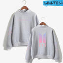 BTS Love Yourself k pop Women Hoodies Sweatshirts Hoodies outwear Hip-Hop Bangtan boys jimin Clothes-Grey-M-JadeMoghul Inc.