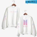 BTS Love Yourself k pop Women Hoodies Sweatshirts Hoodies outwear Hip-Hop Bangtan boys jimin Clothes-White-M-JadeMoghul Inc.