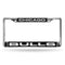 Subaru License Plate Frame Bulls Laser Chrome Frame Black Background With White Letters
