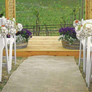 Burlap Aisle Runner (Pack of 1)-Ceremony Decorations-JadeMoghul Inc.
