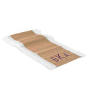 Burlap And Lace Table Runner - Geo Monogram Print (120" / 3.0m long) Pewter Grey (Pack of 1)-Wedding Table Decorations-Lavender-JadeMoghul Inc.