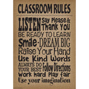 BURLAP CLASSROOM RULES POSTER-Learning Materials-JadeMoghul Inc.