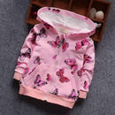 Butterfly Jacket New Arrival Clothing For Baby Girls Coat Cartoon Printed Flight jacket Autumn Kids Outerwear Children Clothes-Pink-12M-JadeMoghul Inc.