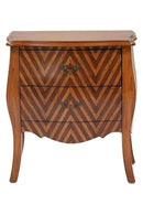 Cabinets Accent Cabinet - 28'.5" X 15" X 30'.25" Woodgrain Chevron MDF, Wood Bombay Cabinet with Drawers HomeRoots