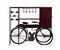Cabinets Bar Cabinet - 17" X 58.5" X 67.5" Maroon Tricycle Delivery Bar HomeRoots