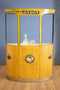 Cabinets Bar Cabinet - 18" X 70.5" X 49.5" Yellow and Orange London Tram Bar HomeRoots