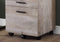 Cabinets Cabinet - 17'.75" x 18'.25" x 25'.25" Taupe, Particle Board, 3 Drawers - Filing Cabinet HomeRoots