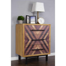 Cabinets Cabinet - 30" x 23.75" x 15.75" MDF Brown Contemporary Wooden Cabinet HomeRoots
