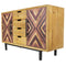 Cabinets Cabinet - 47'.25" X 15'.75" X 30" Brown MDF Contemporary Wooden Sideboard Cabinet HomeRoots
