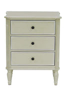Cabinets Corner Cabinet - 24" X 15" X 30'.5" Beige MDF, Wood Accent Cabinet with Drawers HomeRoots