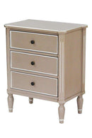 Cabinets Corner Cabinet - 24" X 15" X 30'.5" Taupe MDF, Wood Accent Cabinet with Drawers HomeRoots