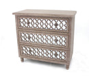 Cabinets Drawer Cabinet - 15.75" x 34" x 31.5" Brown, Country Cottage, 3 Drawers - Cabinet HomeRoots