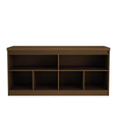 Cabinets Filing Cabinets - 62.99" Nut Brown Buffet Cabinet with 6 Shelves HomeRoots