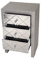 Cabinets Ikea Cabinets - 17'.7" X 13" X 28" Silver MDF, Wood, Mirrored Glass Accent Cabinet with Mirrored Glass Drawers HomeRoots