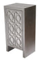 Cabinets Ikea Cabinets - 18" X 13" X 36" Silver MDF, Wood, Mirrored Glass Accent Cabinet with Mirrored Glass Door HomeRoots