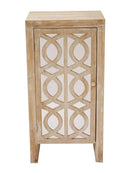 Cabinets Ikea Cabinets - 18" X 13" X 36" White Washed MDF, Wood, Mirrored Glass Accent Cabinet with Mirrored Glass Door HomeRoots