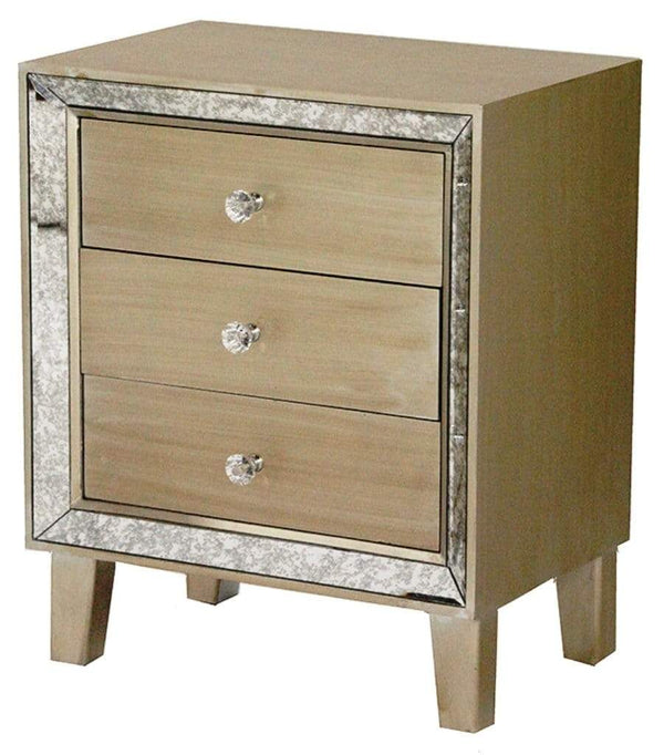 Cabinets Ikea Cabinets - 19'.7" X 13" X 23'.5" Champagne MDF, Wood, Mirrored Glass Accent Cabinet with Drawers & a Mirror Frame HomeRoots
