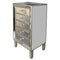 Cabinets Ikea Cabinets - 20" X 15'.7" X 35'.8" Champagne MDF, Wood, Mirrored Glass Accent Cabinet with Drawers and a Formal Mirror Trim HomeRoots