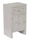 Cabinets Kitchen Cabinets - 18" X 13" X 30'.5" Antique White MDF, Wood, Mirrored Glass Accent Cabinet with Mirrored Glass Door & Drawer HomeRoots