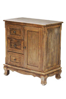 Cabinets Storage Cabinets - 27'.6" X 15" X 30" Rustic Wood Wood (Pine) Accent Cabinet with Drawers and a Door HomeRoots