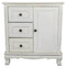 Cabinets Storage Cabinets - 27'.6" X 15" X 30" White Wood (Pine) Accent Cabinet with Drawers and a Door HomeRoots