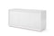 Cabinets White Buffet Cabinet - 61" X 20" X 30" White Stainless Steel Buffet HomeRoots