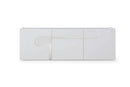 Cabinets White Buffet Cabinet - 89" X 18" X 30" White Stainless Steel Buffet HomeRoots