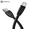 CAFELE Flat Type C USB Cable Charging Phone Cable for Samsung Huawei Xiaomi Oneplus Phone Type C Port Durable Mobile Phone Cable-China-Black-50CM-JadeMoghul Inc.