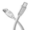 CAFELE Flat Type C USB Cable Charging Phone Cable for Samsung Huawei Xiaomi Oneplus Phone Type C Port Durable Mobile Phone Cable-China-White-50CM-JadeMoghul Inc.