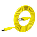 Cafele Flat USB Type C Cable Fast Charging USB Type-C Cable for Xiaomi Huawei Samsung USB Type C Cable DC 5V 2A-China-Yellow-50cm-JadeMoghul Inc.