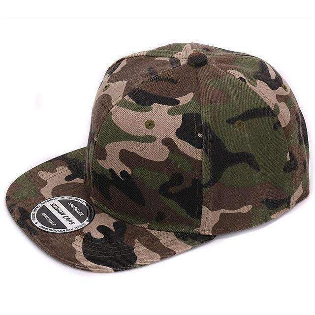 Camouflage Snapback Cap / Flat Baseball Cap-Full camo-JadeMoghul Inc.