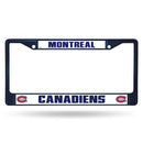 Best License Plate Frame Canadiens Navy Colored Chrome Frame