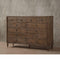 Capacious Wooden Dresser, Oak Brown-Dressers-Oak Brown-Pine Cypress Wood-JadeMoghul Inc.