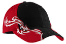 Caps Port Authority  Colorblock Racing Cap with Flames.  C859 Port Authority
