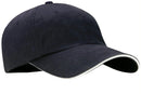 Caps Port Authority Sandwich Bill Cap with Striped Closure. C830 Port Authority
