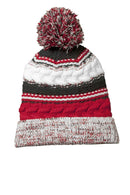 Caps Sport-Tek Pom Pom Team Beanie. STC21 Sport-Tek