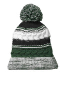 Caps Sport-Tek Pom Pom Team Beanie. STC21 Sport-Tek