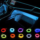 Car Interior Lighting 1m/2m/3m/5m Strips Auto LED Strip Garland EL Wire Rope Car Decoration Neon LED lamp Flexible Rope Tube JadeMoghul Inc.