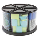 CAROUSEL ORGANIZER 6 BIN BLACK-Toys & Games-JadeMoghul Inc.
