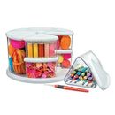 CAROUSEL ORGANIZER 9 BIN WHITE-Toys & Games-JadeMoghul Inc.
