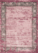 Carpets Bedroom Carpet 22" x 36" x 0.43" Mauve Polypropylene/Polyester Accent Rug 1824 HomeRoots