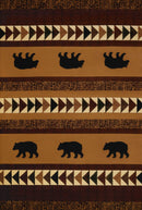 Carpets Bedroom Carpet 63" x 90" x 0.47" Toffee Polypropylene Area Rug 9054 HomeRoots