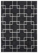 Carpets Best Carpet 23" x 36" x 1.2" Smoke Microfiber Polyester Accent Rug 1632 HomeRoots