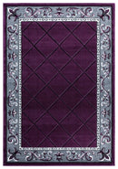 Carpets Carpet Deals 31" x 50" x 0.53" Plum Olefin/Polypropylene Mat Rug 7383 HomeRoots