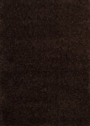 Carpets Carpet Depot - 31" x 47" x 1.6" Dark Chocolate Polyester Accent Rug HomeRoots