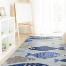 Carpets Cheap Carpet - 27" X 45" Polyester Light Blue Area Rug HomeRoots