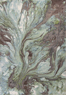 Carpets Living Room Carpet - 3'3" x 4'11" Polypropylene Seafoam Area Rug HomeRoots