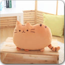 Cartoon Cat Plush Doll Back Cushion Lumbar Decorative Throw Pillow Smiley Face Seat Cushion Stuffed Kids Room Decoration D3-brown-JadeMoghul Inc.